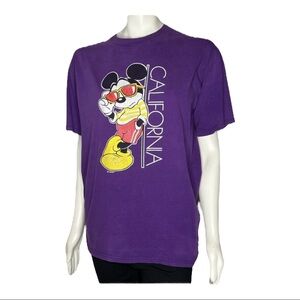 Velva Sheen Mickey Mouse California T-shirt Sz Large